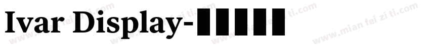 Ivar Display字体转换